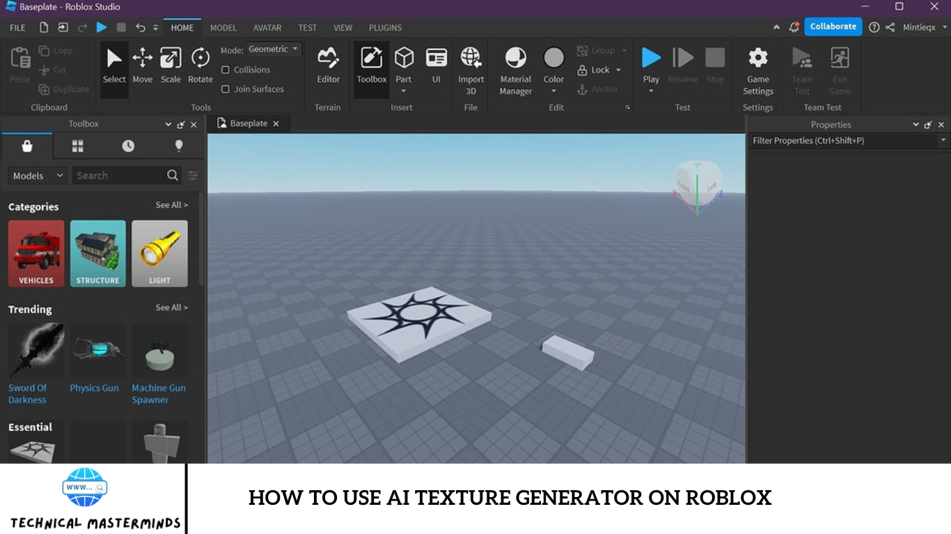 How to Use AI Texture Generator on Roblox