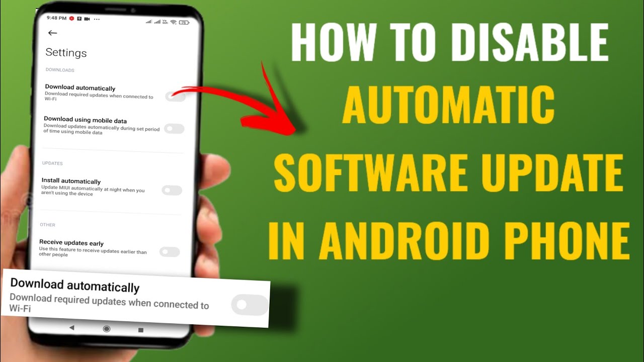 Disable Android Automatic Updates