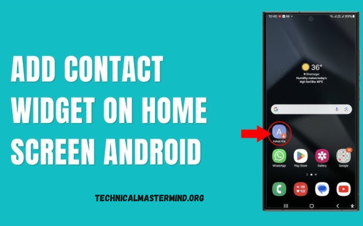 Put Contacts on the Home Screen of Android Phone