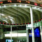 trading screens showing market indices